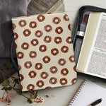 Chocolate Donuts Pattern Print Leather Bible Cover