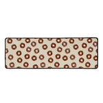 Chocolate Donuts Pattern Print Long Kitchen Mat