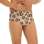 Chocolate Donuts Pattern Print Men's Briefs