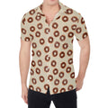 Chocolate Donuts Pattern Print Men's Shirt