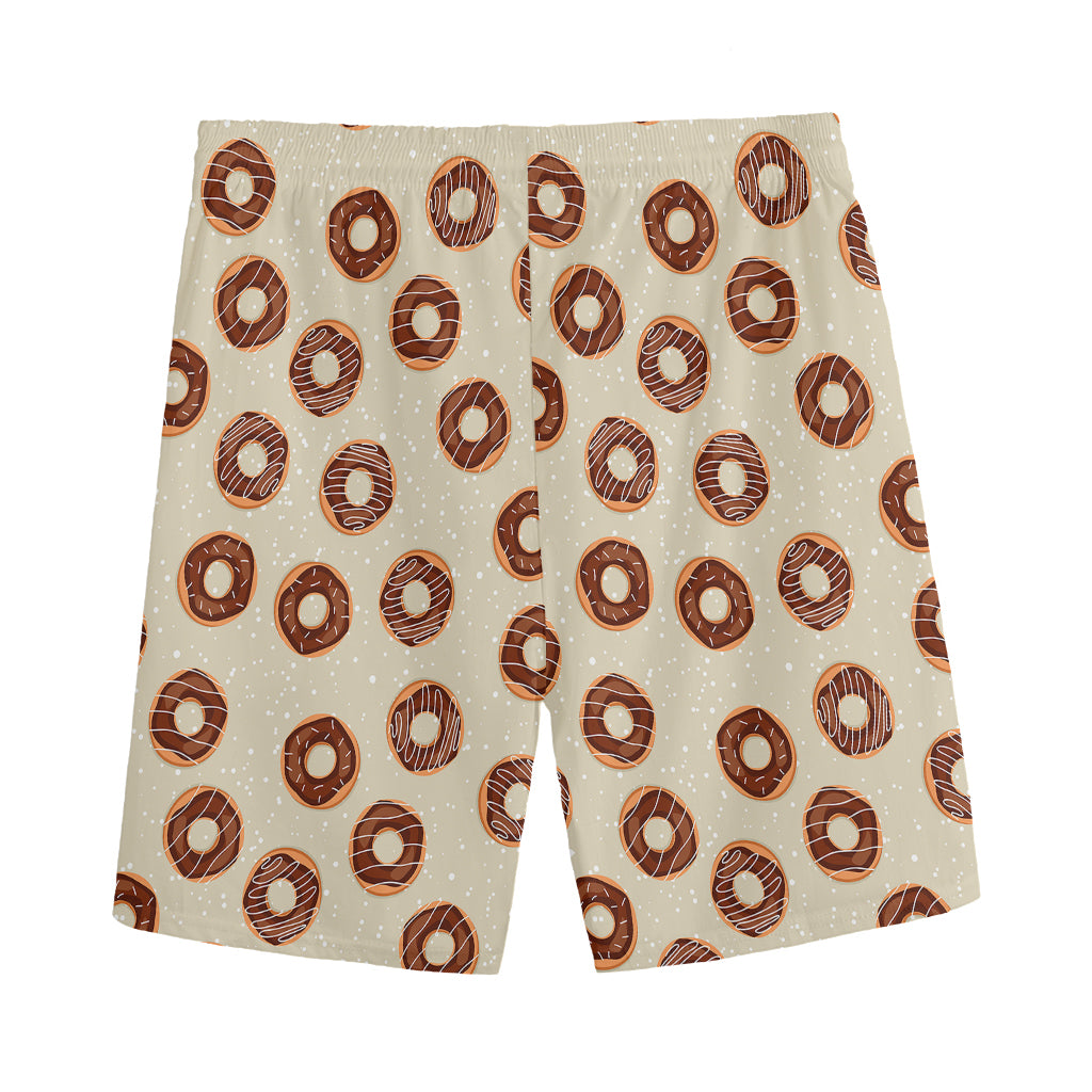 Chocolate Donuts Pattern Print Men's Sports Shorts