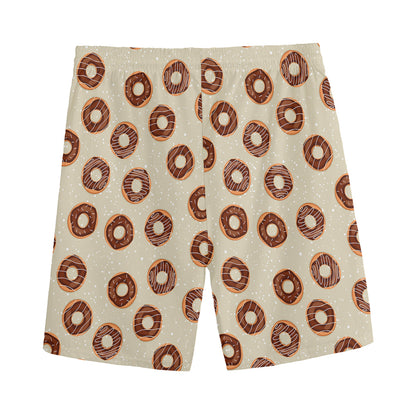 Chocolate Donuts Pattern Print Men's Sports Shorts