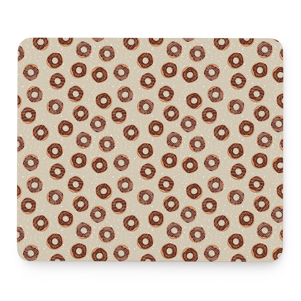 Chocolate Donuts Pattern Print Mouse Pad