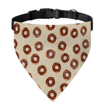 Chocolate Donuts Pattern Print Over The Collar Dog Bandana