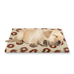 Chocolate Donuts Pattern Print Pet Cooling Mat Cover