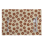 Chocolate Donuts Pattern Print Placemat