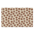 Chocolate Donuts Pattern Print Polyester Doormat