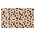 Chocolate Donuts Pattern Print Polyester Doormat