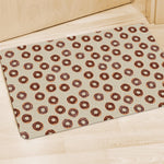 Chocolate Donuts Pattern Print Polyester Doormat