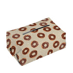 Chocolate Donuts Pattern Print Rectangle Tissue Box Cover