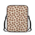 Chocolate Donuts Pattern Print Rectangular Crossbody Bag