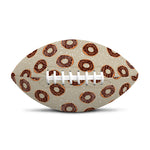 Chocolate Donuts Pattern Print Rugby Ball