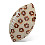 Chocolate Donuts Pattern Print Rugby Ball