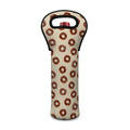 Chocolate Donuts Pattern Print Single Neoprene Wine Tote