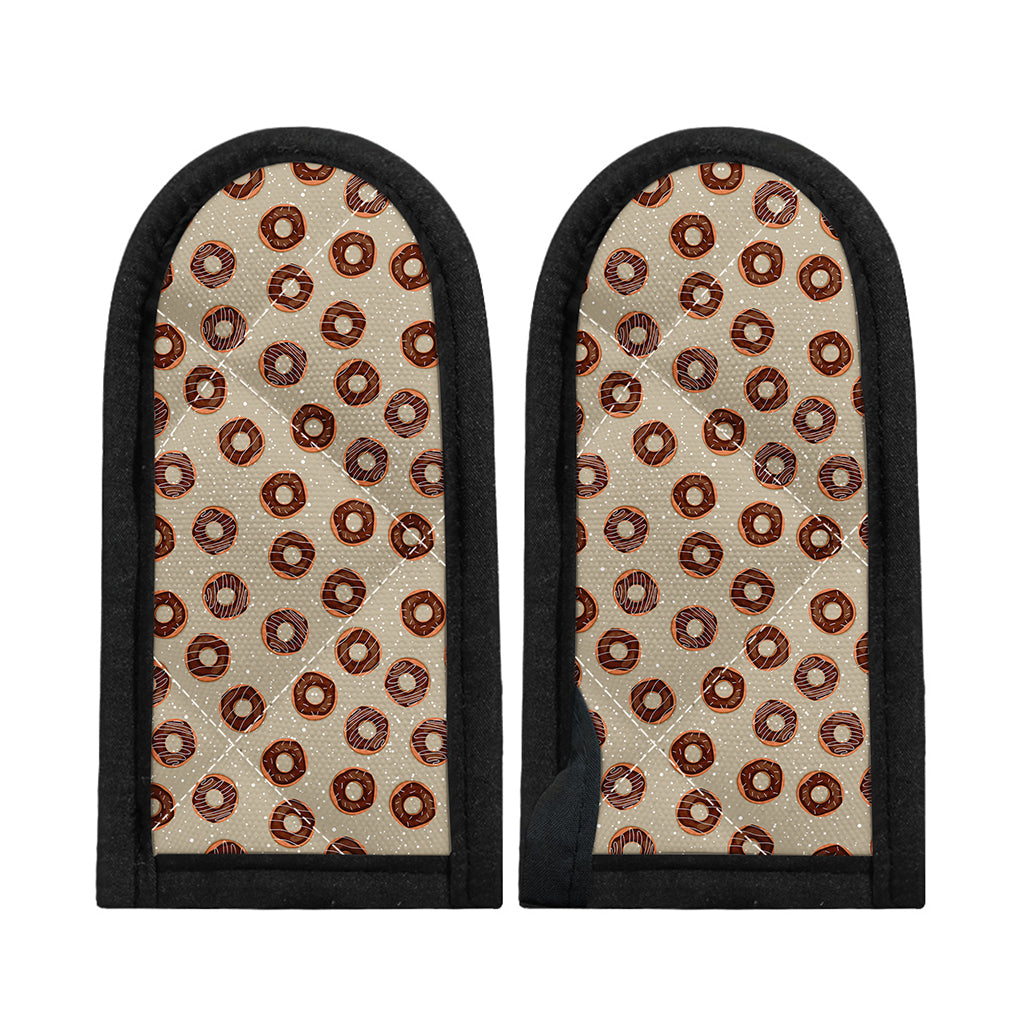 Chocolate Donuts Pattern Print Skillet Handle Cover