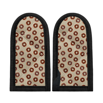 Chocolate Donuts Pattern Print Skillet Handle Cover