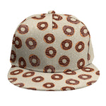 Chocolate Donuts Pattern Print Snapback Cap