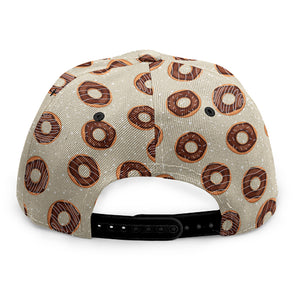 Chocolate Donuts Pattern Print Snapback Cap