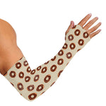 Chocolate Donuts Pattern Print Sun Protection Arm Sleeves