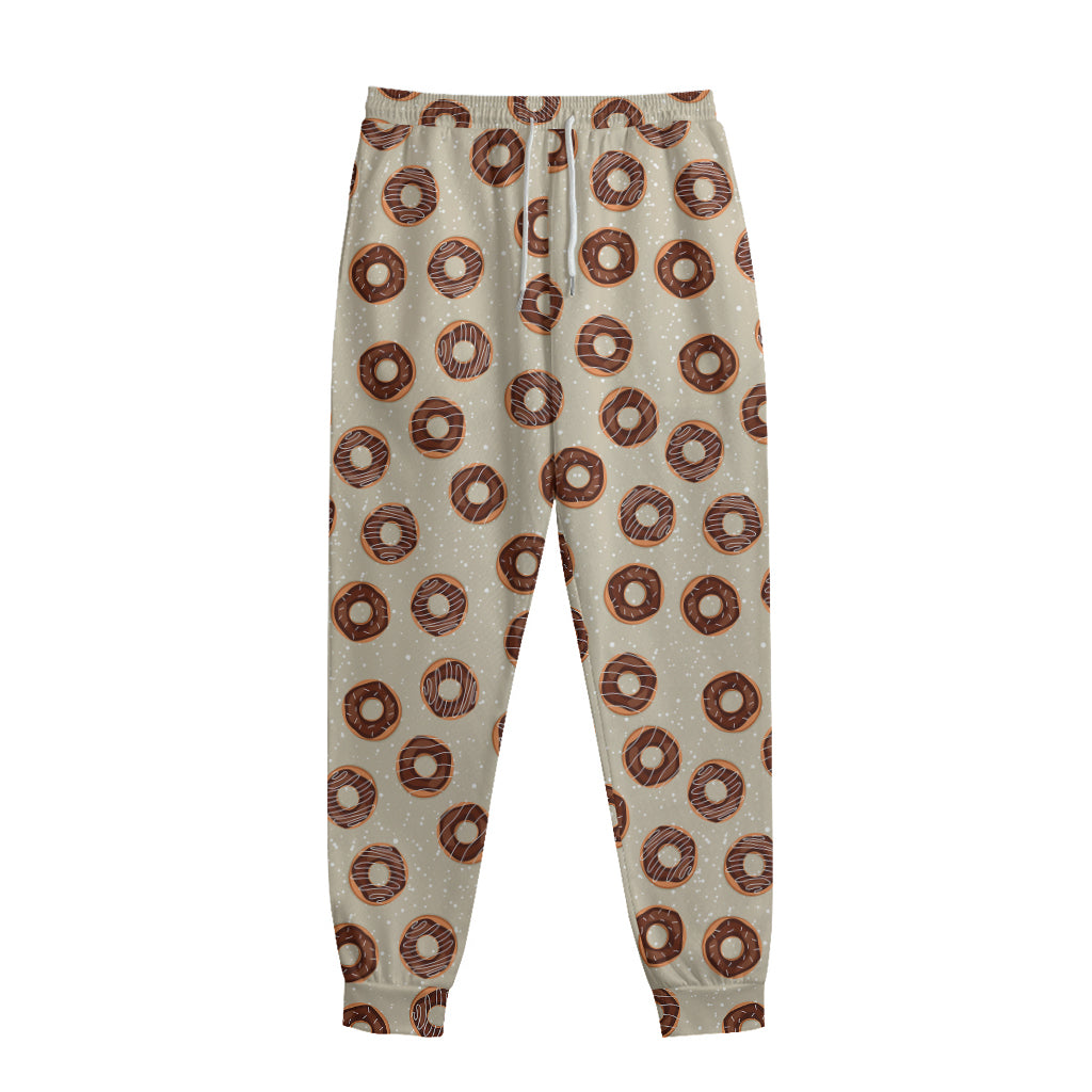 Chocolate Donuts Pattern Print Sweatpants