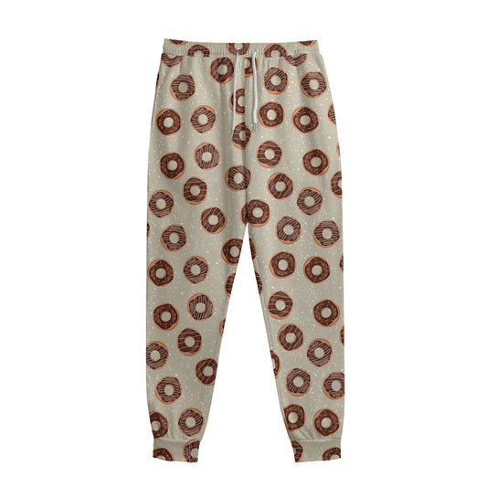Chocolate Donuts Pattern Print Sweatpants