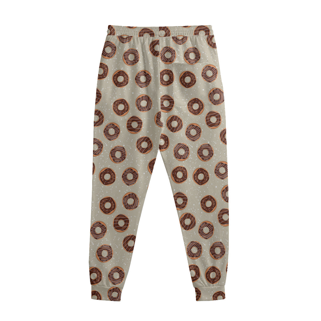 Chocolate Donuts Pattern Print Sweatpants