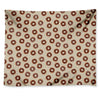 Chocolate Donuts Pattern Print Tapestry