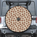 Chocolate Donuts Pattern Print Tire Cover With Camera Hole