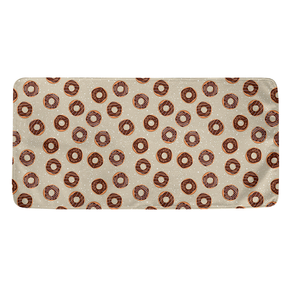 Chocolate Donuts Pattern Print Towel