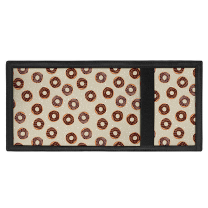 Chocolate Donuts Pattern Print Trifold Wallet