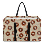 Chocolate Donuts Pattern Print Utility Tote Bag