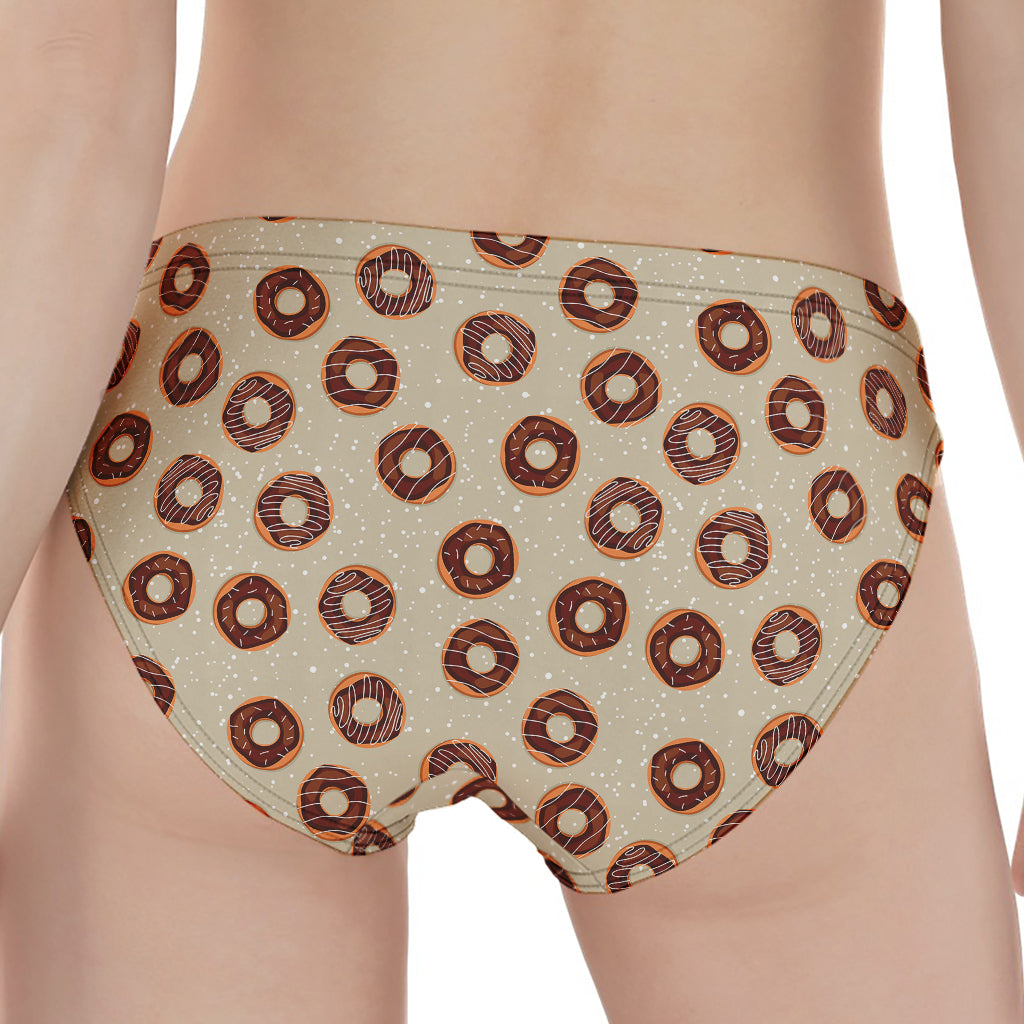 Chocolate Donuts Pattern Print Women's Panties