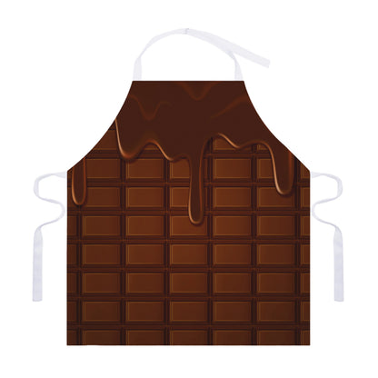 Chocolate Print Adjustable Apron