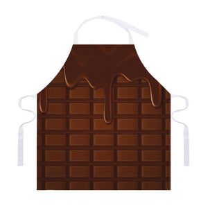 Chocolate Print Adjustable Apron