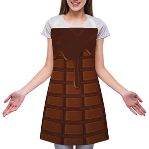 Chocolate Print Adjustable Apron