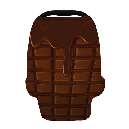 Chocolate Print Baby Seat Cover