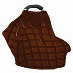 Chocolate Print Baby Seat Cover