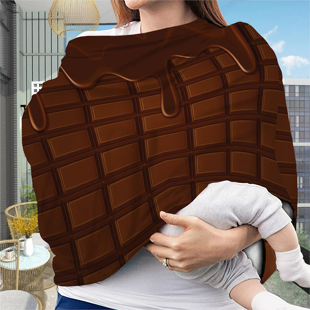 Chocolate Print Baby Seat Cover