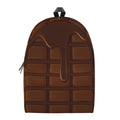 Chocolate Print School Backpack