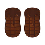 Chocolate Print Bar Stool Covers