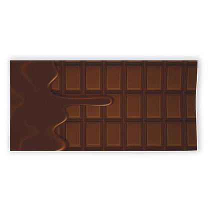 Chocolate Print Beach Towel