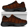 Chocolate Print Black Chunky Shoes