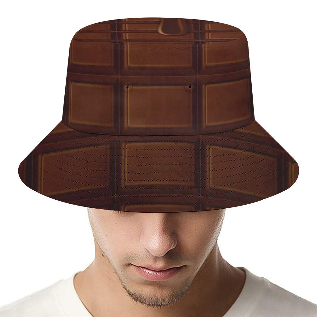 Chocolate Print Bucket Hat