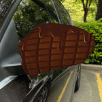 Chocolate Print Car Side Mirror Covers