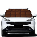 Chocolate Print Car Windshield Snow Cover