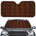 Chocolate Print Car Windshield Sun Shade