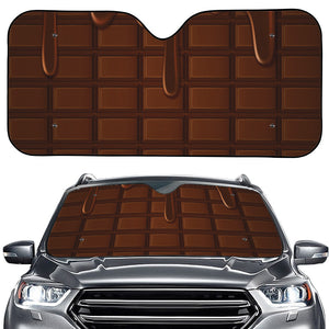 Chocolate Print Car Windshield Sun Shade