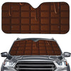 Chocolate Print Car Windshield Sun Shade