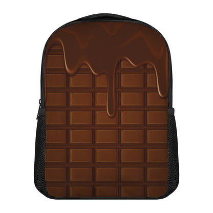 Chocolate Print Casual Backpack