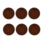 Chocolate Print Coaster Set